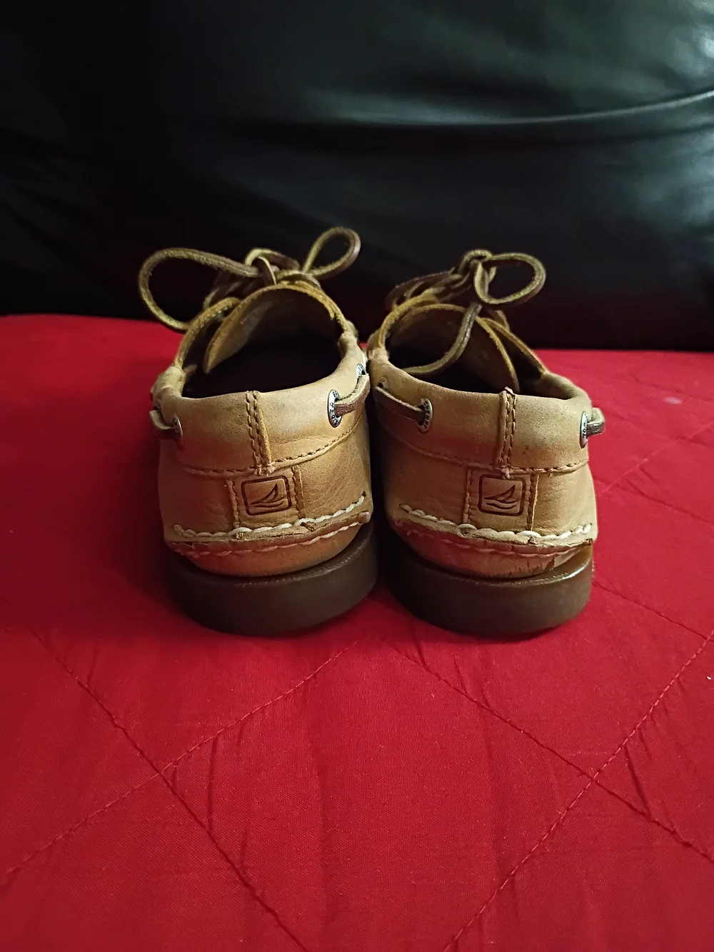 Sperry Tan Suede Boat Shoes for Men